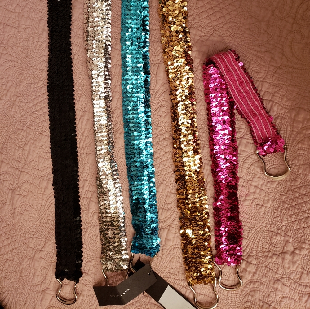 Marc by Marc Jacob sequin belts